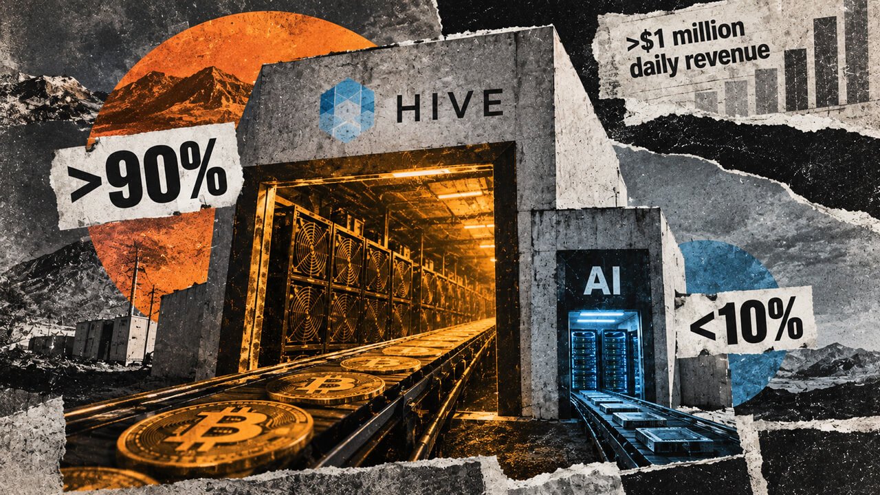 HIVE is making $1M a day, and almost all of it comes from Bitcoin mining not AI