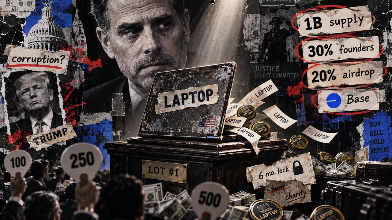 Hunter Biden’s LAPTOP memecoin: launch and tokenomics